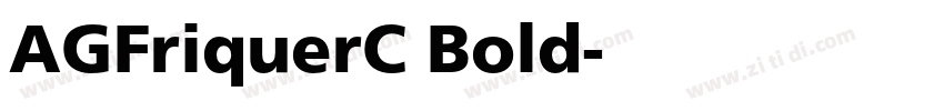 AGFriquerC Bold字体转换
